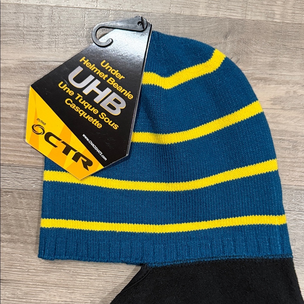 CTR Blue and Yellow Striped Beanie